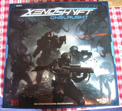 BRETTSPIEL '' XENOSHYFT ONSLAUGHT '', gebr. vollständig, von Asmodee