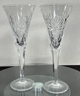 2 Waterford Crystal Millennium "Health" Champagne Glasses Toasting Flutes Vtg