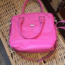 Jewell by Thirty-One Pink Pebbled Satchel Bag with Organizer Strap