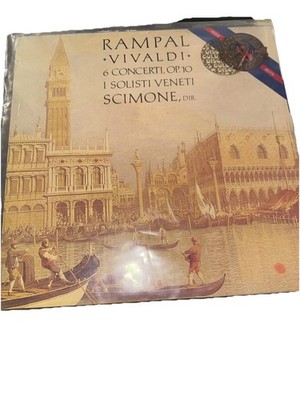 Vivaldi 6 Flute Concerti Op. 10 (Rampal, Scimone) CBS IM 39062 digital LP, nm