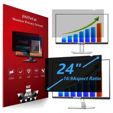 24 Inch PC Privacy Screen Filter - for 16:9 Widescreen Displays - Eye Protect...