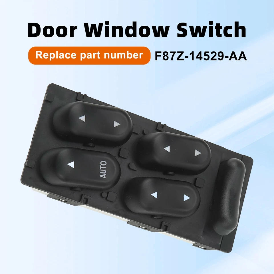 Interruptor maestro de ventana eléctrica izquierda para Ford 1995-2001 Crown Victoria Explorer Foto 3 de 4