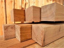 L&auml;rche Kantholz 6 x 6 cm - Holzbalken Zaunpfosten Holzpfosten Zaunpfahl (1)