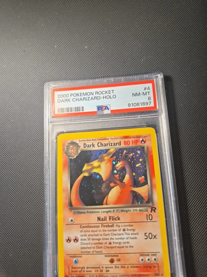 2000 Team Rocket  Holo Dark Charizard #4 PSA 8 NM-MINT Pokemon   🔥🔥🔥 - Image 2 of 4