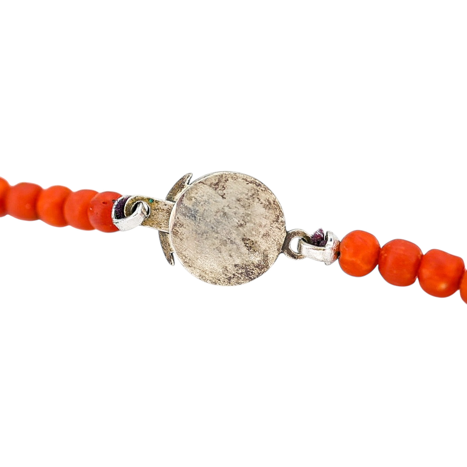 Vintage Mediterranean Red Coral Graduated Bead Necklace 20” Natural Undyed Coral