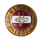 UCV 1901 Memphis Official Reunion Enamel Lapel Button Rare Antique USA