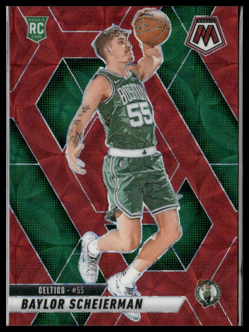 Baylor Scheierman 2024-25 Panini Mosaic International Red Mosaic /75 RC #245