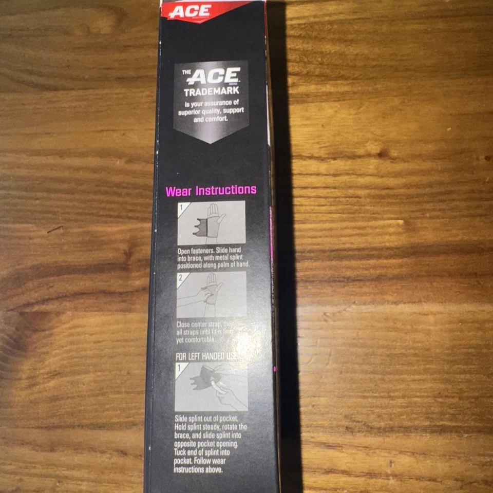 ACE WRIST REVERSIBLE SPLINT BRACE LEFT OR RIGHT HAND METAL SPLINT For Stability - Image 4 of 4