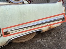 1956 Cadillac Fleetwood Sedan Driver Left Quarter Panel Trim Molding Spear 1956 Cadillac Fleetwood Sedan Driver Left Quarter Panel Trim Molding Spear