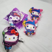 2024 McDonald  s Yu-Gi-Oh x Hello Kitty  Friends Plush Happy Meal 1 3 Lot Of 4