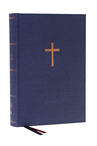 Nkjv, Single-Column Wide-Margin Reference Bible, Cloth Over Board, Blue, Red Letter, Comfort Print : Holy Bible, New King James Version Thomas Nelson - Image 4