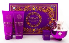 Versace DYLAN PURPLE 4 Pcs Set: 3.4 oz + 5ml ...