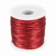 1mm Metallic Elastic Cords,Red, 55 Yards Each