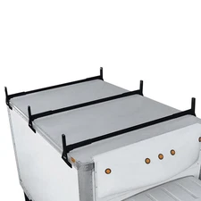 Vantech H1 Series 3-Bar Ladder Roof Rack System for Box Trucks Side Mount