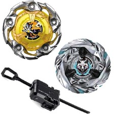 Beyblade X Starter UX Series UX-03 Wizard Rod  UX-08 Silver Wolf Launcher Toys