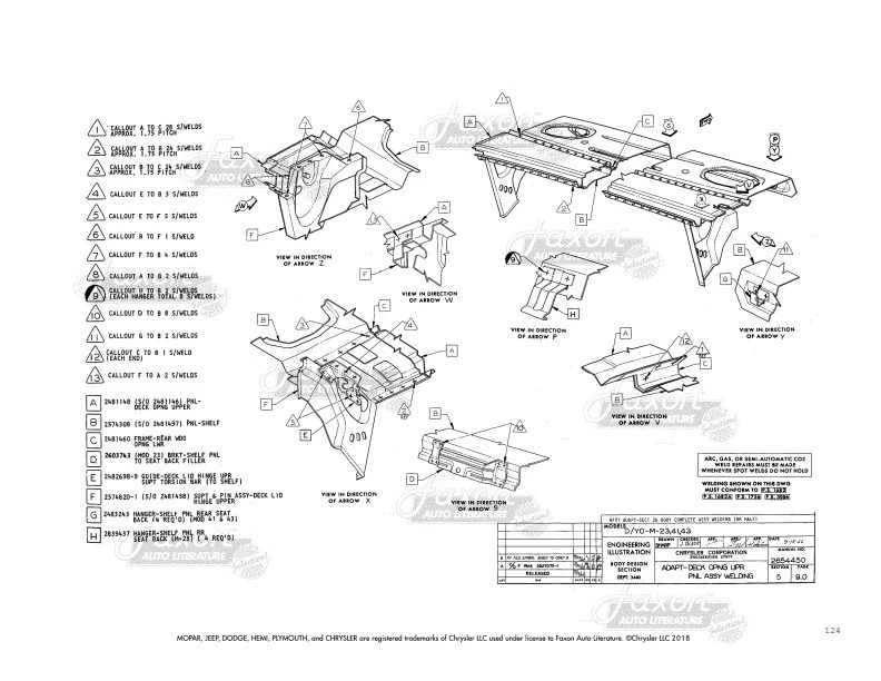 1968 Dodge Plymouth Cuerpo Montaje Manual Polara Monaco Furia Vip Despiece Views - Imagen 2 de 4