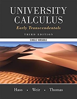 University Calculus : Early Transcendentals, Single Variable Pape