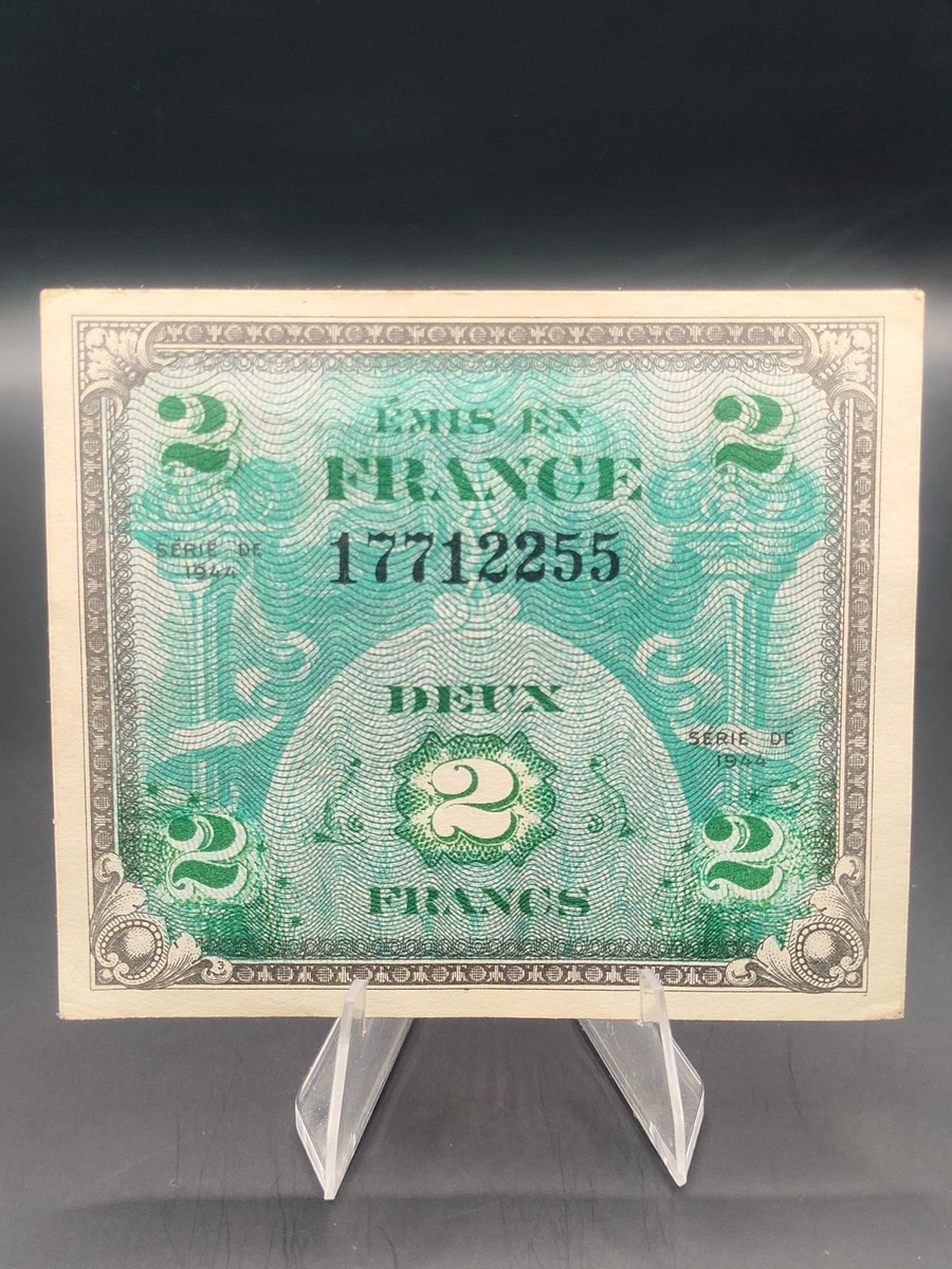 未使用 1944年 フランス軍票 France 2 フラン francs 紙幣 1944 France 2 Francs Allied Military Currency/Paper Money WWII