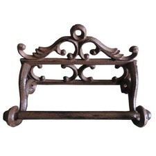 Comfy Hour Antique and Vintage Collection Cast Iron Classic Toilet Paper Holder