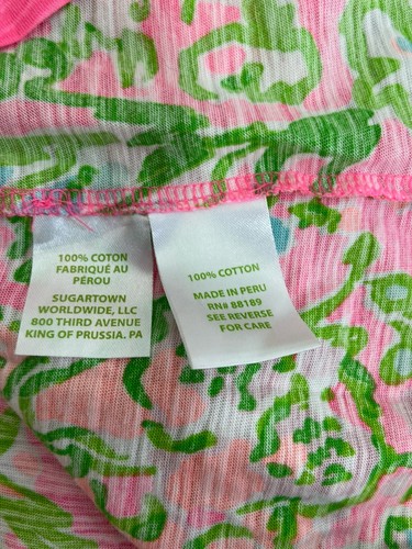 Lilly Pulitzer Women's Betsey Southern Charm Flamingo Pink Floral Tee Sz XS - Picture 5 of 7