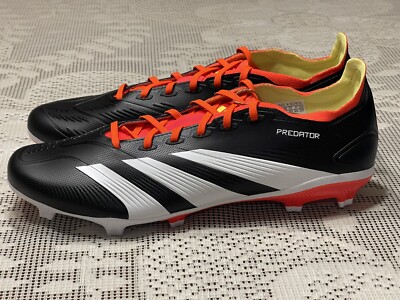 Adidas Predator League L FG Soccer Cleats Black White Orange  display picture 3