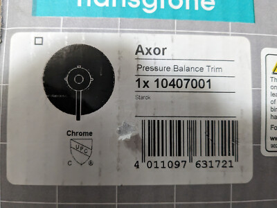 Hansgrohe  AXOR Starck Modern 1-Handle 7   Shower Valve Trim Chrome 10407001