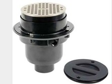 Oatey TP314N True Set Adjustable Drain 6" Round Nickel Bronze Strainer W Ring