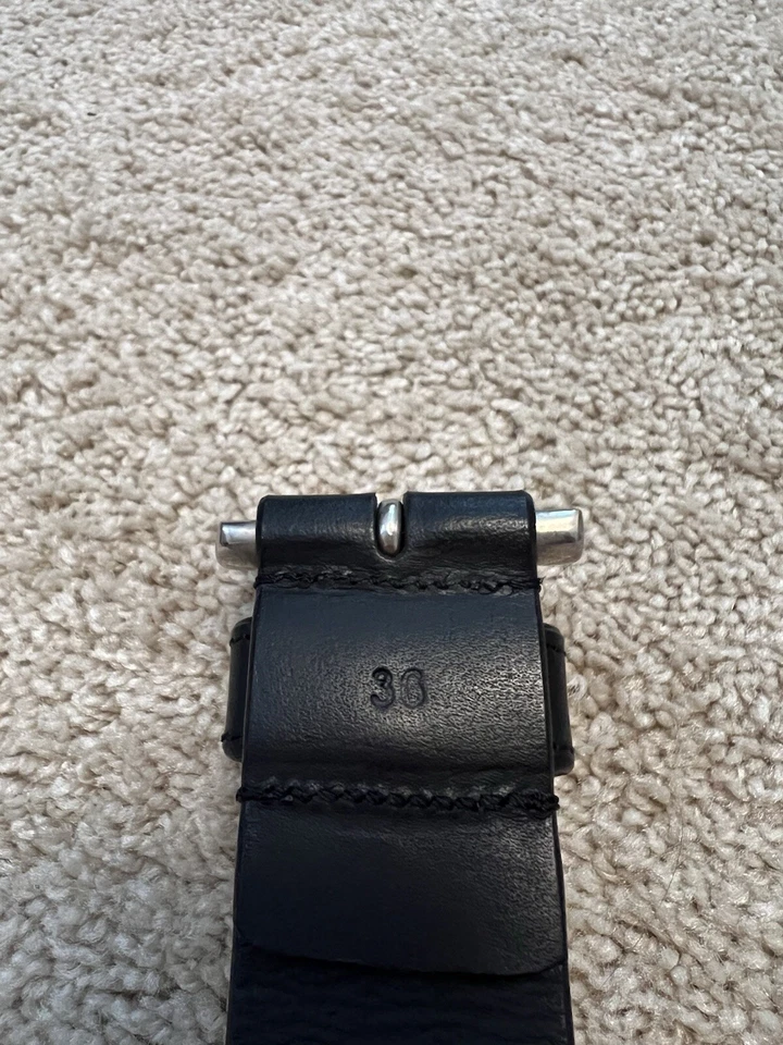 Cinturón ecuestre Smartpak Harwich de cuero negro con cristales de Swarovski talla 36 Foto 4 de 4