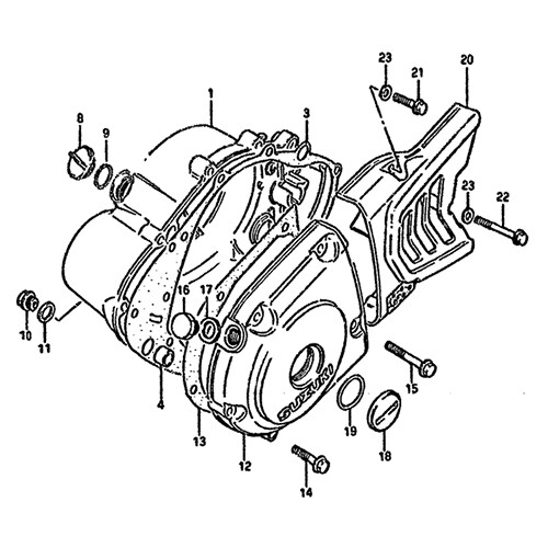 Visserie moteur Suzuki DR SP 125 1982-1988 kit vis Allen inox anti-corrosion haute résistance