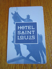 Hotel St Louis King Louis IX Statue Equestrian MO Key Card Collectible FREE SHIP
