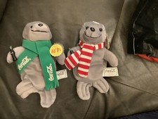Vintage Coca-Cola Seals Plush 1998 Collectible Christmas