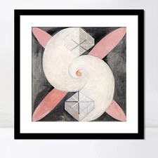Framed Canvas Giclee Print Art Series#018 by Hilma Af Klint Wall Art Home Decor
