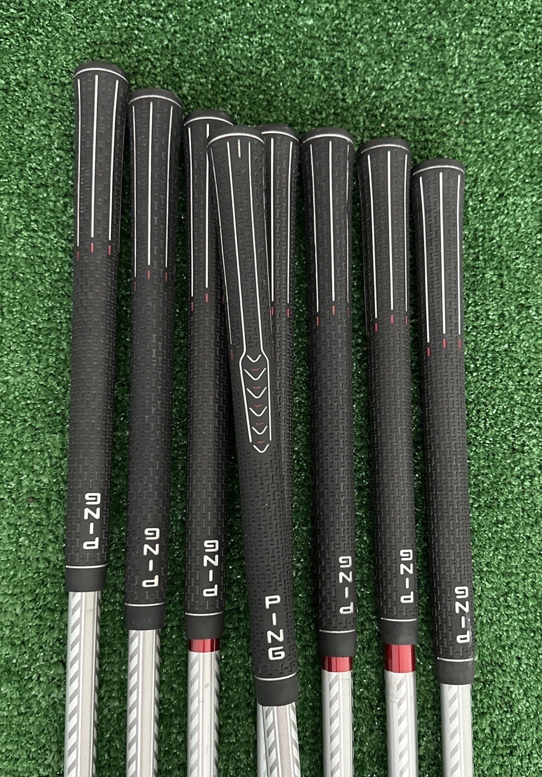 PING RAPTURE V2 Iron Set 6P+UW+SW+LW White Dot, RegularFlex Graphite