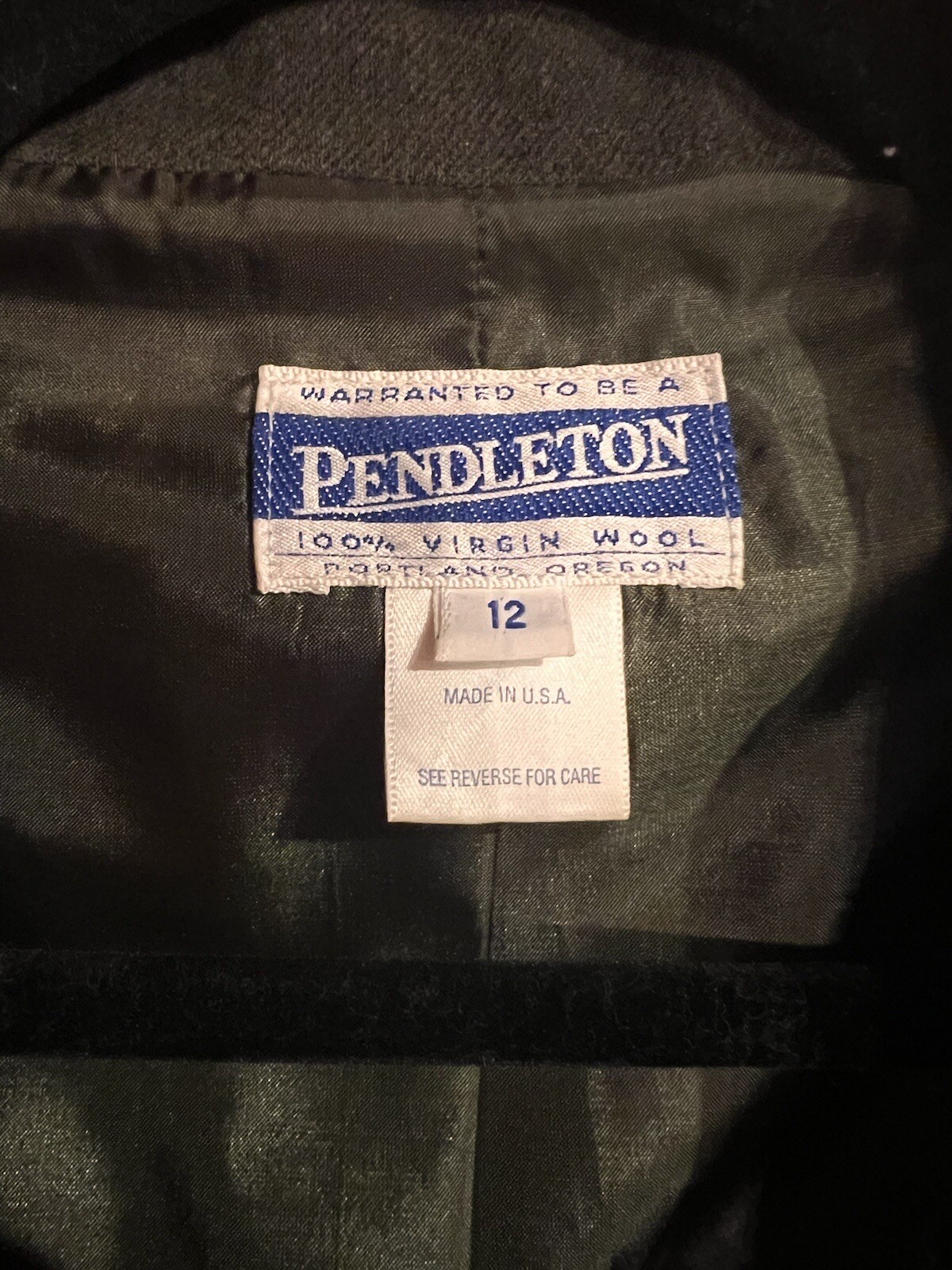 PENDLETON Womens Virgin Wool Jacket Single Button… - image 2