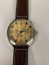 Men s CCCR Aviator Yak-15 Watch - Brown