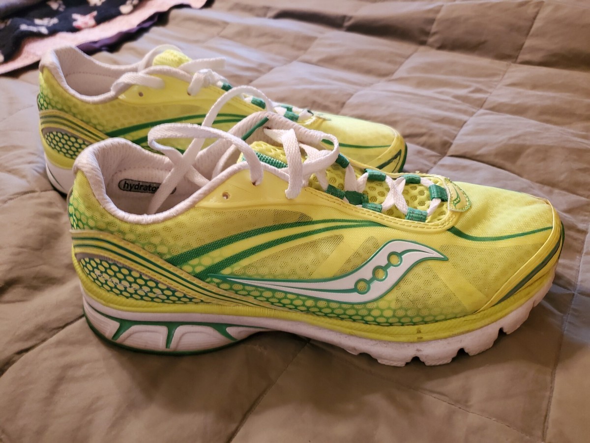 Saucony Hydrator Womens Shoes Size 11 Neon Yellow EUC | eBay display picture 2