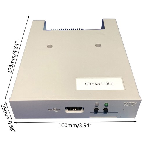 USB External Floppy Disk Reader Drive 1.44MB FDD Diskette Drive for Machine Tool - Afbeelding 5 van 5