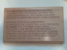 Dog wall plaque. Dog verse. Dog poem.  Dog lover gift.