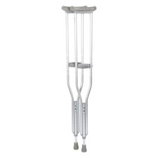 Aluminum Crutches, Adult, Tall, 5' 10"  6' 6"   Pair of Lightweight, Height