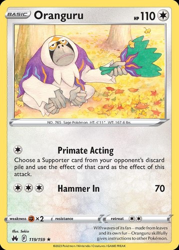 Pokemon Oranguru (119/160) Crown Zenith LP
