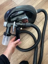 used spray tan machine with lotions and foot pads 