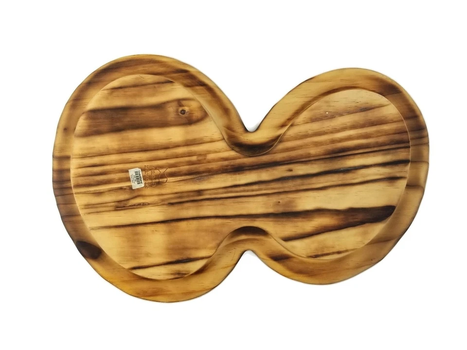 Crate & Barrel Charcuterie Serving Tray Cheese Board Como by Paolo Navone 20" - Image 2 of 4