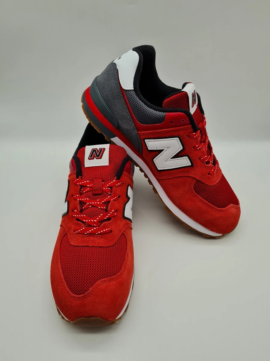 New Balance 574 Suede Trainers Red UK 5.5 EU 38.5 CM 24 GC574ATG