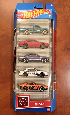 2023 Hot Wheels Nissan 5 Pack GTR Silvia Fairlady Datsun Hako Imports JDM - NEW