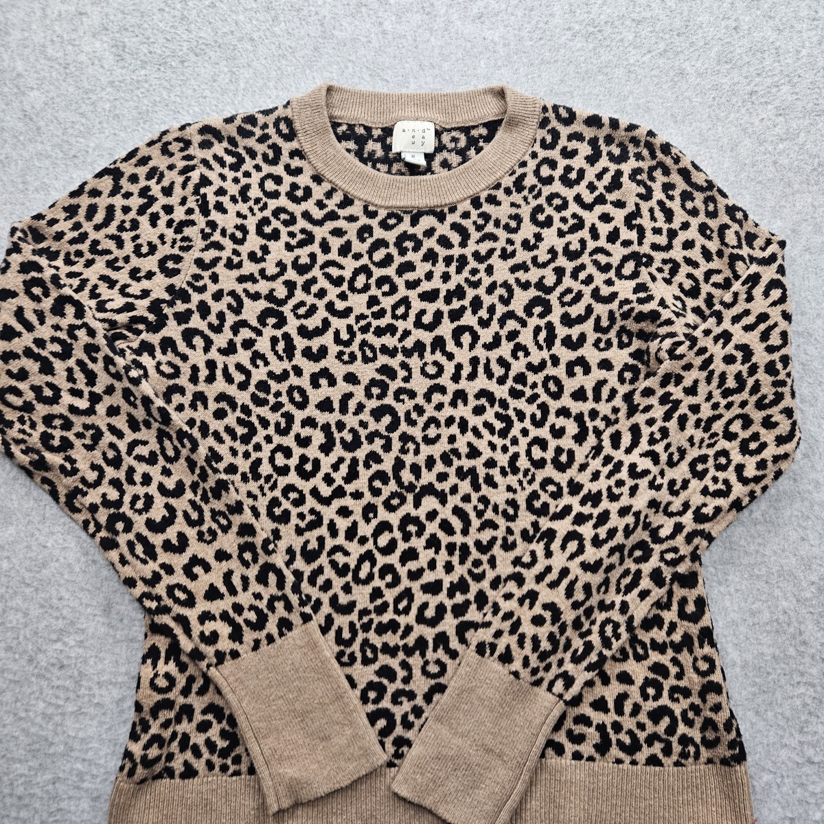 A New Day Women's Small Leopard Print Sweater