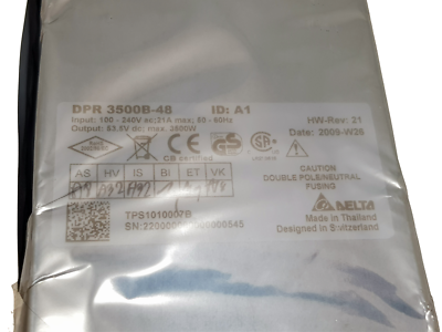 Delta DPR 3500B-48 53.5Vdc 3500W DPR3500B-48 Rectifier | eBay