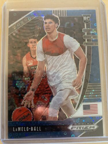 2021 Nba Prizm Rookie Blue Disco /175 ROY Charlotte Hornets Lamelo Ball - Picture 1 of 2