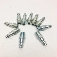 LOT OF 10 QUICK COUPLER AIR CONNECT FITTING 1/4INCH MALE THREAD