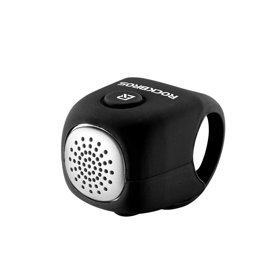 ROCKBROS Cycling MTB Bicycle Electric Horn Rainproof Handlebar Bell Black - Image 2 of 4