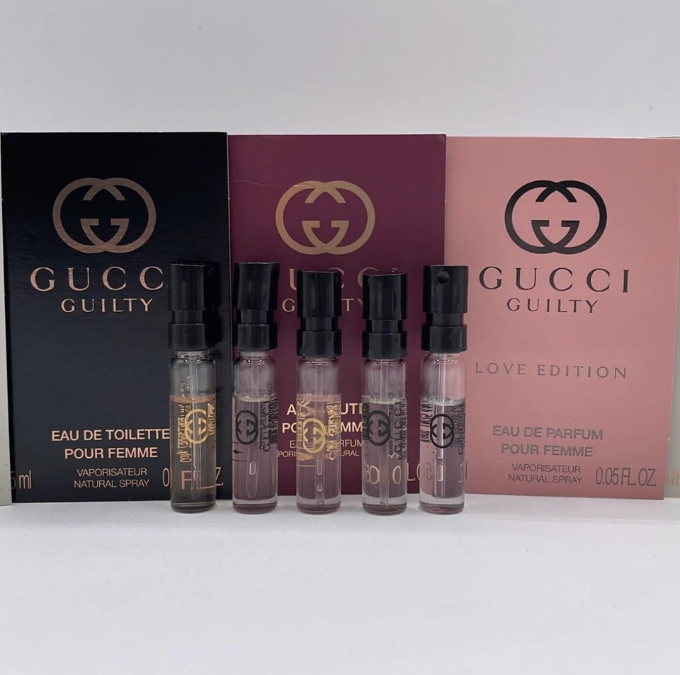 Juego de muestra de perfume Gucci Guilty de 5 piezas para mujer Foto 2 de 4